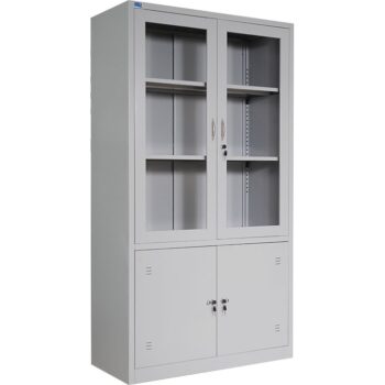 Tủ tài liệu sắt văn phòng cánh kính mở